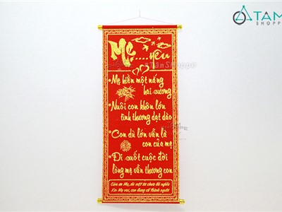 Liễn treo thư pháp chủ đề MẸ